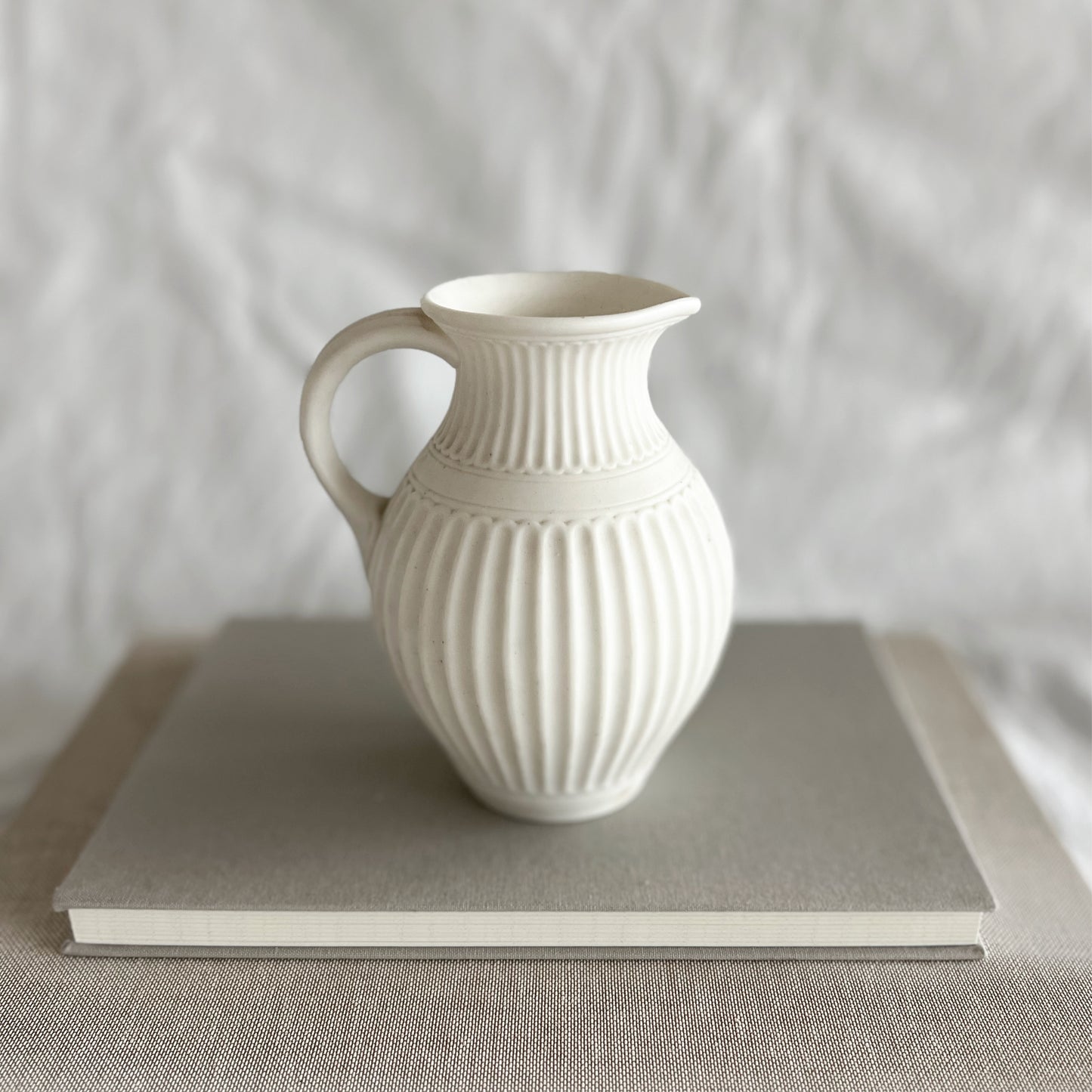 English antique Minton Parian ware Lismore jug
