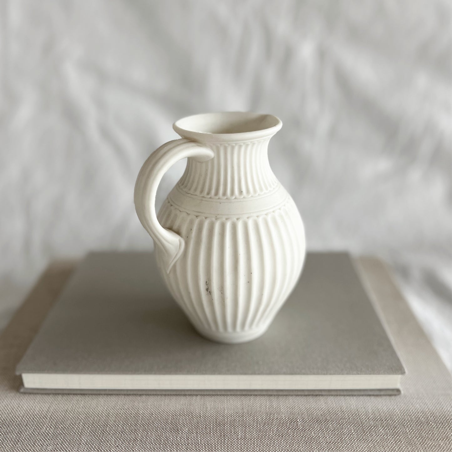 English antique Minton Parian ware Lismore jug