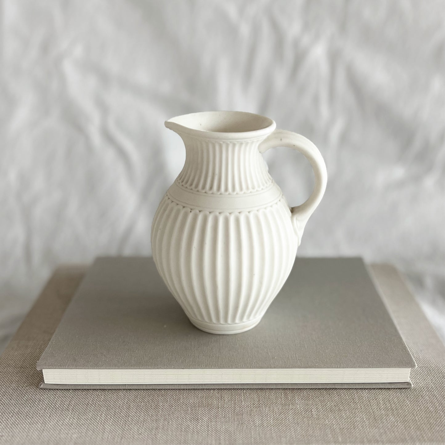 English antique Minton Parian ware Lismore jug