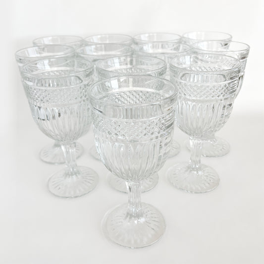 Vintage Libbey Glass Company Radiant Water Goblet, sold individually