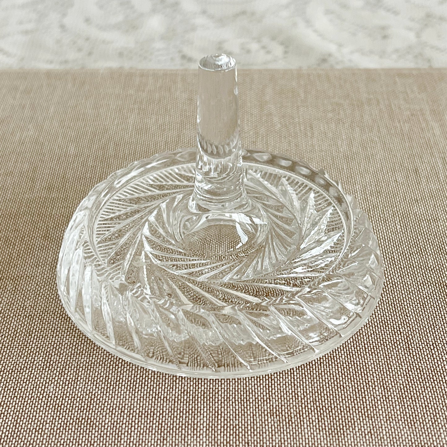 Vintage Crystal Ring Holder