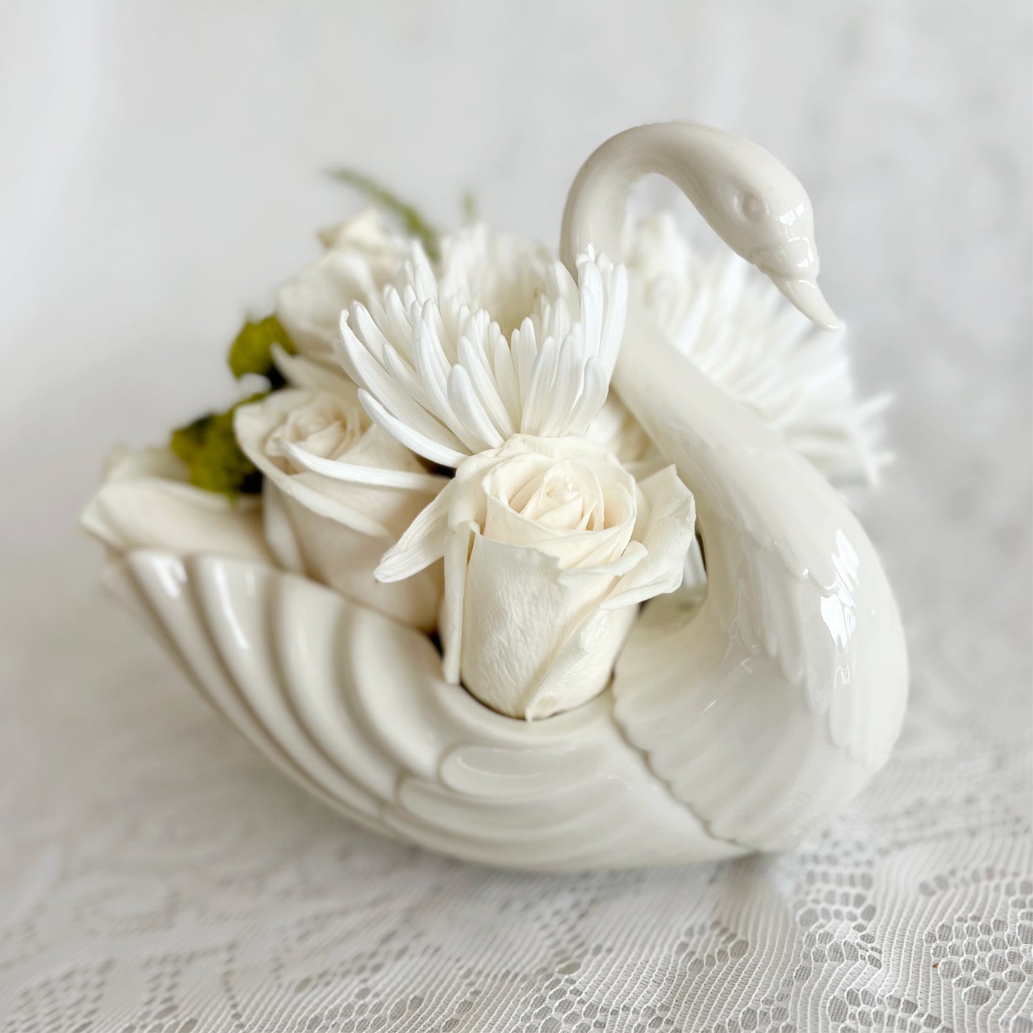 Vintage Large Lenox Swan Bowl
