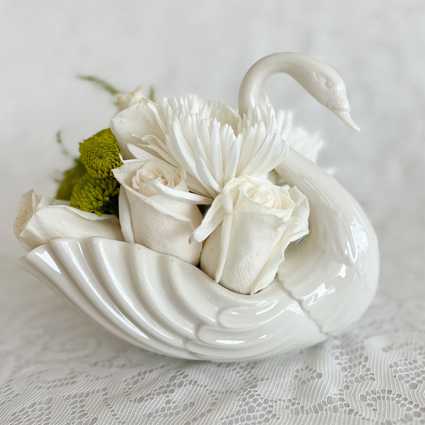 Vintage Large Lenox Swan Bowl
