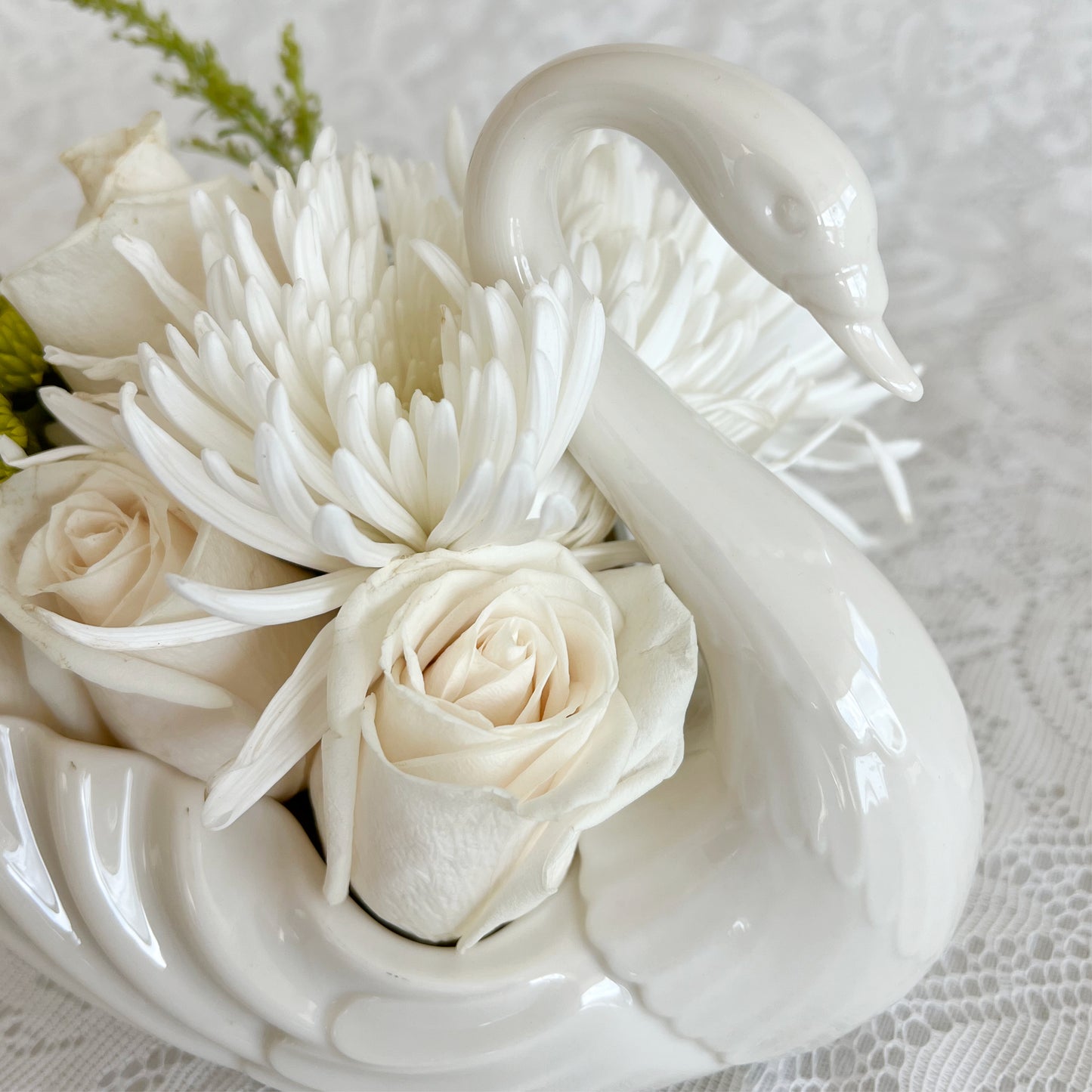 Vintage Large Lenox Swan Bowl