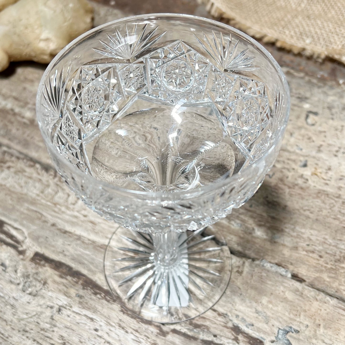 Vintage St Louis Crystal Champagne Glass