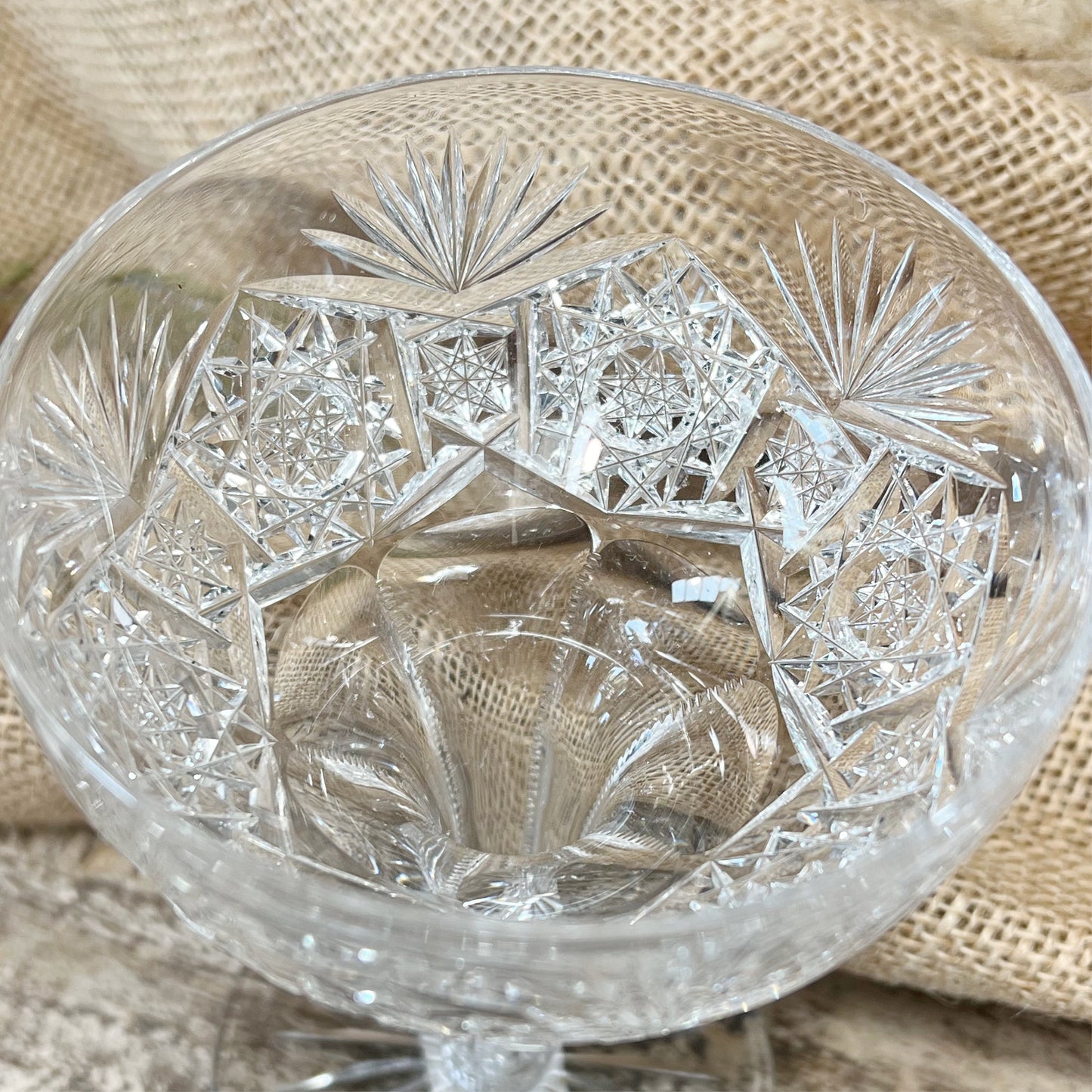 Vintage St Louis Crystal Champagne Glass