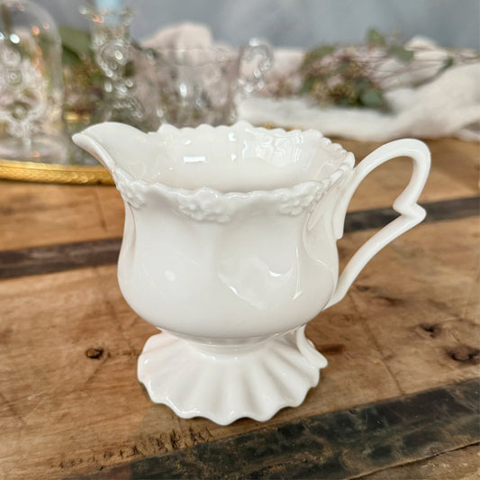 Vintage Grace's Teaware Fluted and Floral Creamer