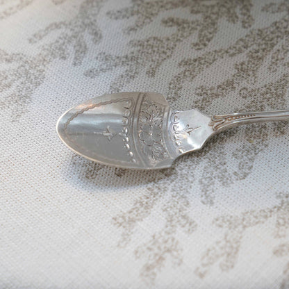 English antique silver-plated jam spoon