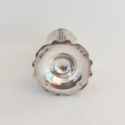 English antique silver-plated salt shaker