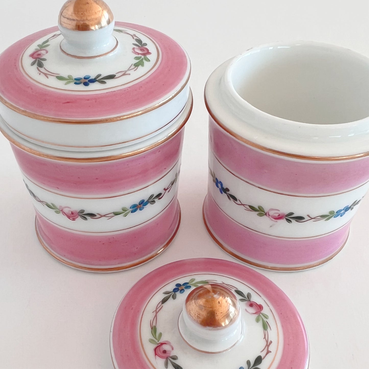 French antique Limoges china box with lid, sold individually