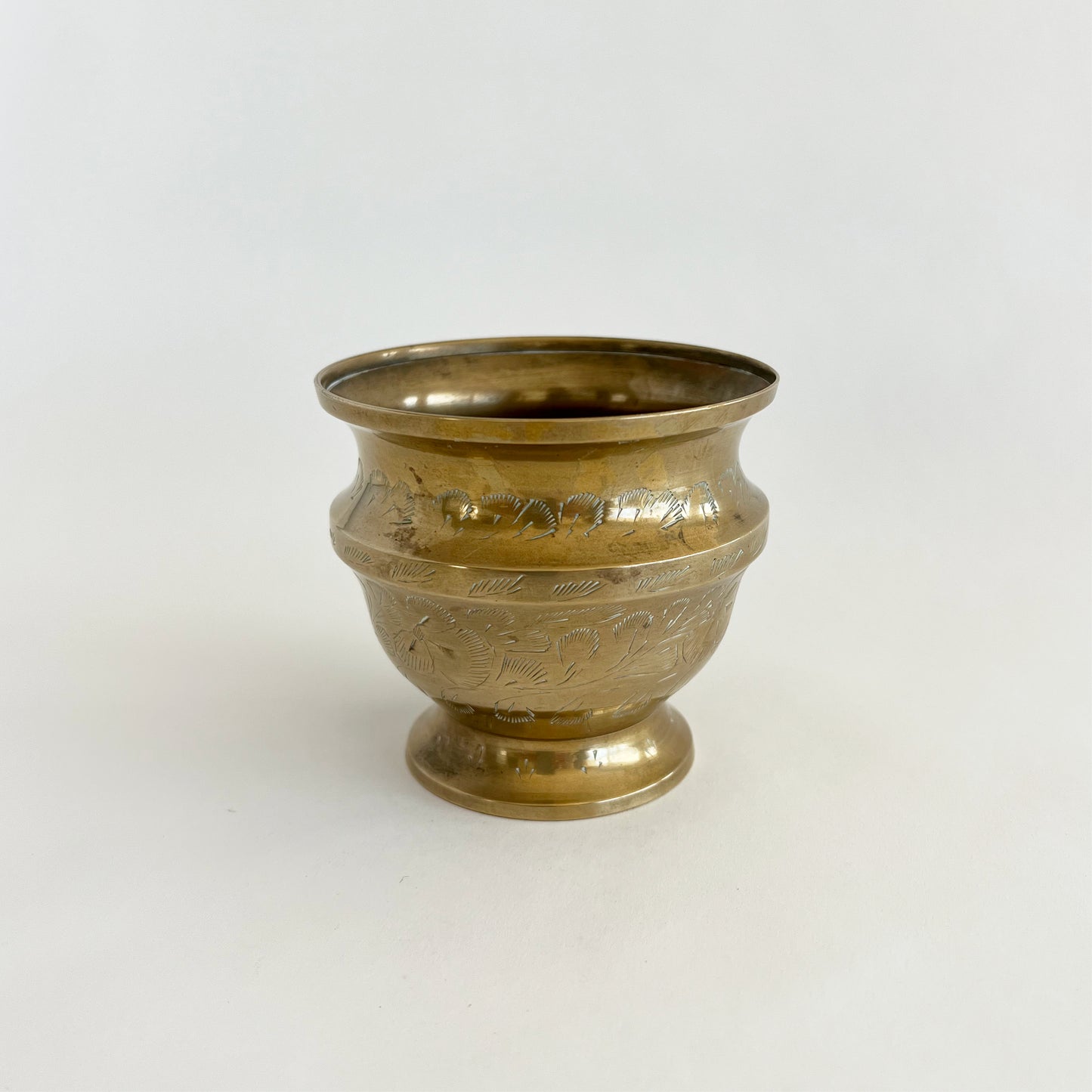 Antique Indian brass pot