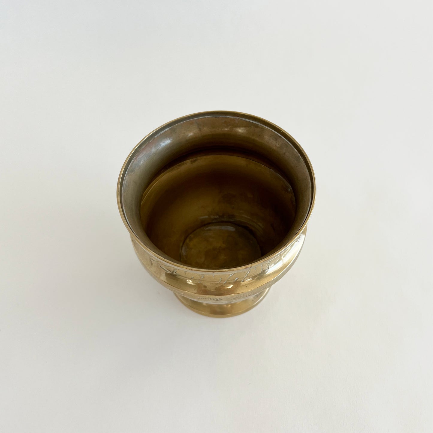 Antique Indian brass pot