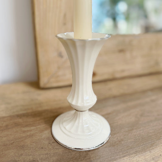 Vintage Lenox Classic Platinum Trim Candlestick