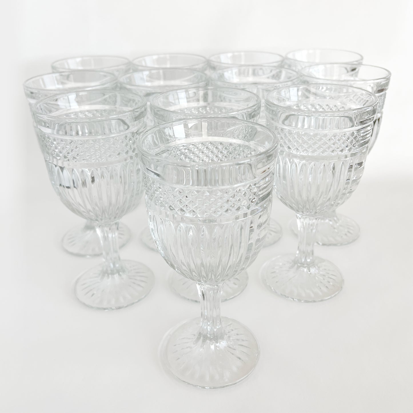 Vintage Libbey Glass Company Radiant Water Goblet, sold individually