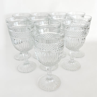 Vintage Libbey Glass Company Radiant Water Goblet, sold individually