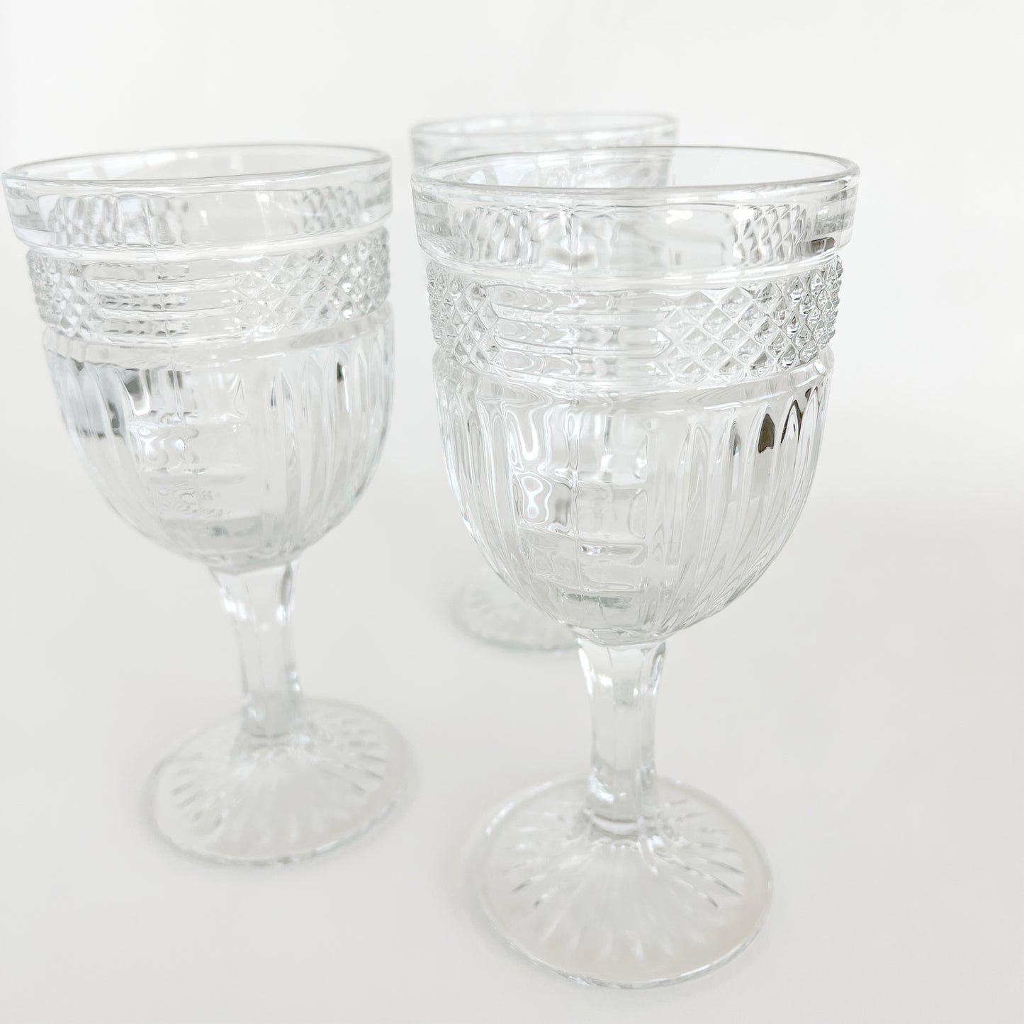 Vintage Libbey Glass Company Radiant Water Goblet, sold individually