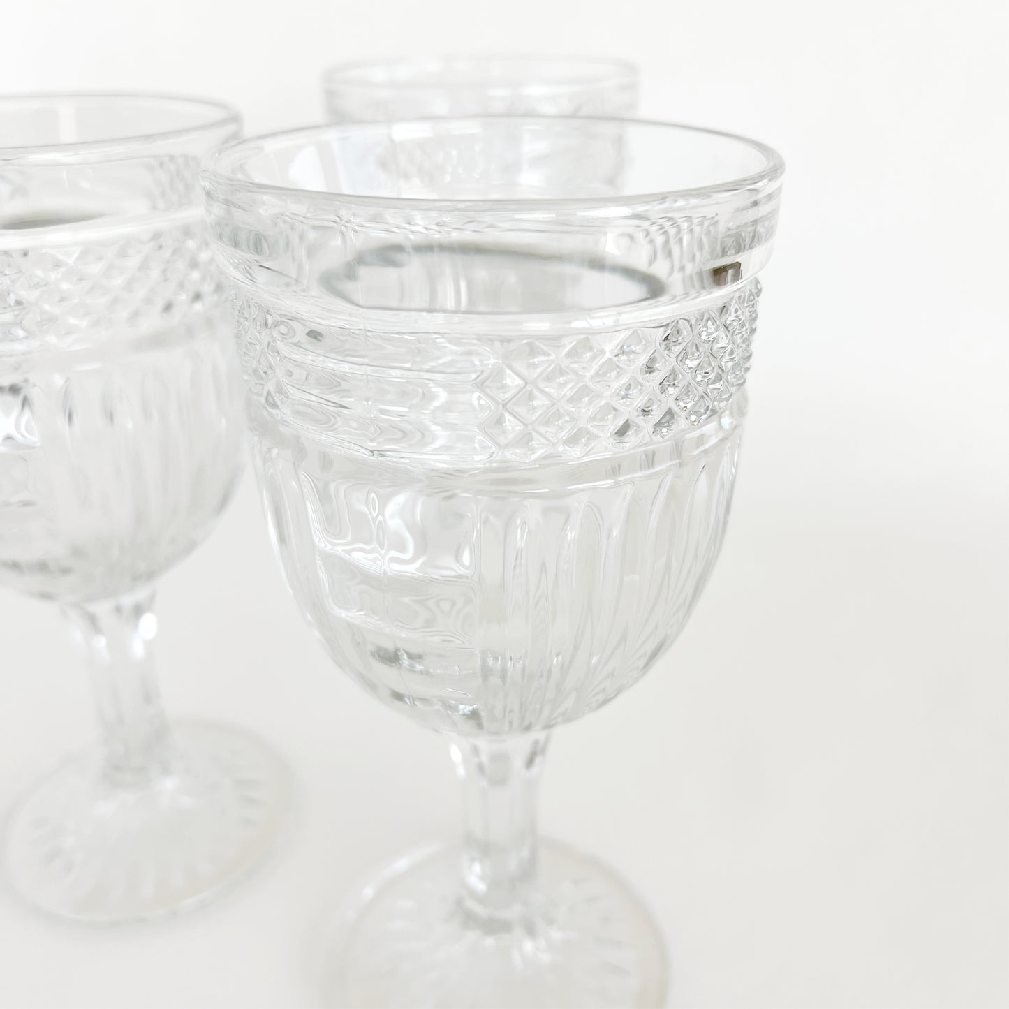 Vintage Libbey Glass Company Radiant Water Goblet, sold individually