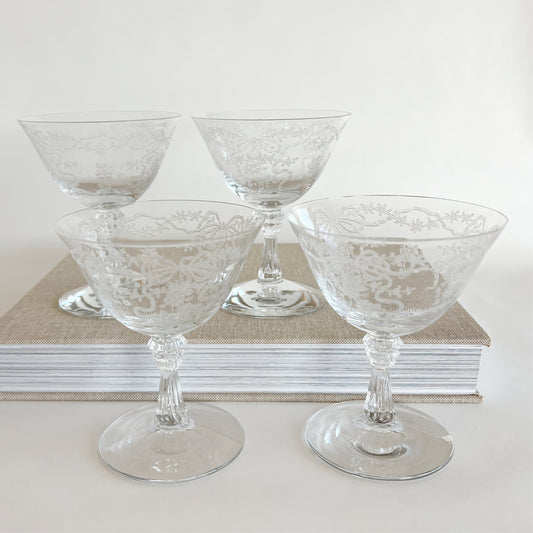 Vintage Fostoria Romance Low Sherbet Glass, sold individually