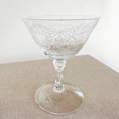 Vintage Fostoria Romance Low Sherbet Glass, sold individually