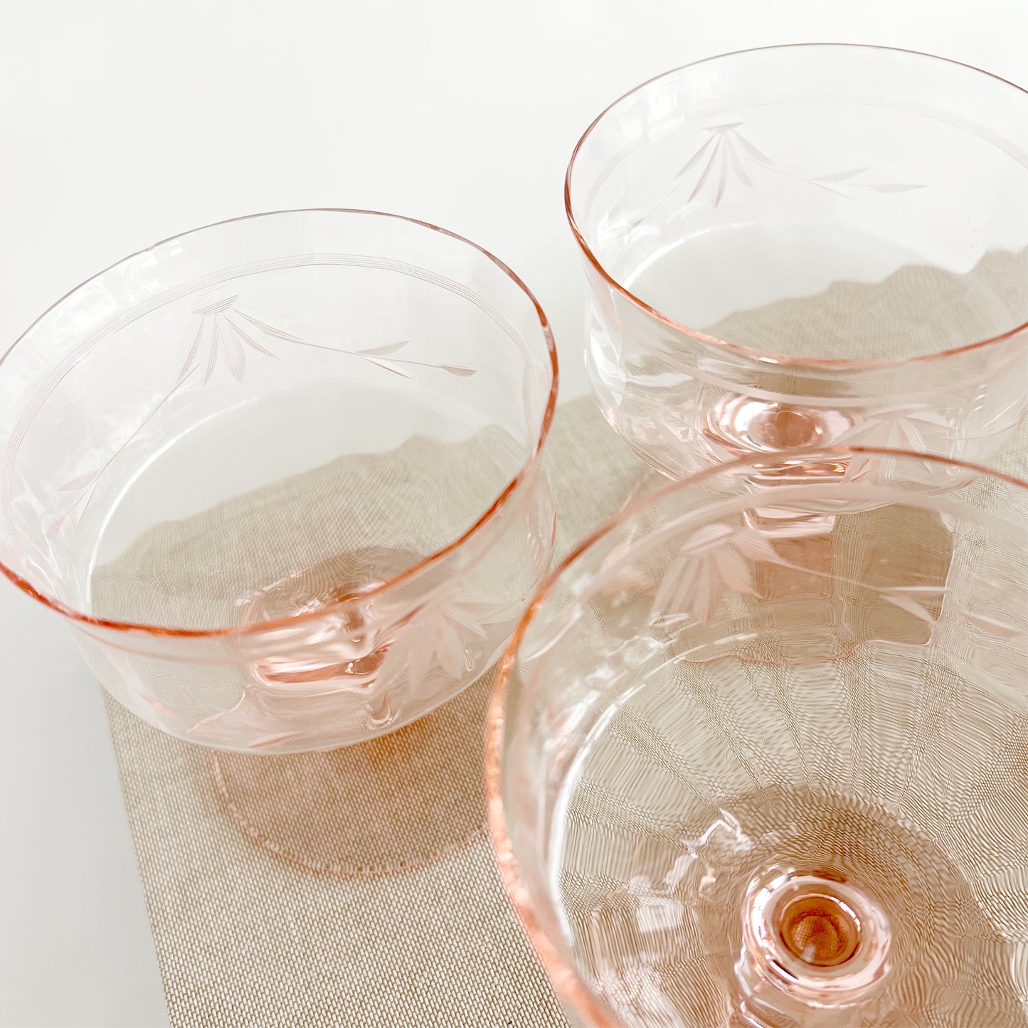 Vintage Tiffin-Franciscan Pink Low Sherbet Glass, sold individually