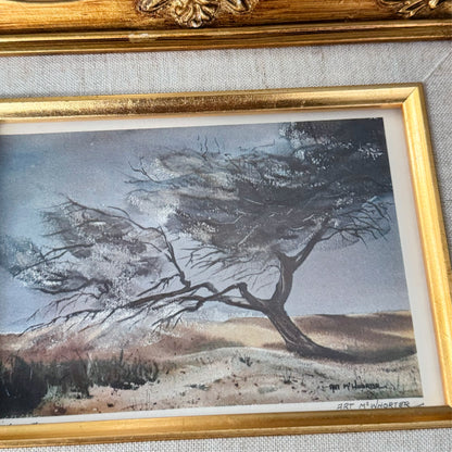 "Windswept" Print By Arthur McWhorter in Gold Frame